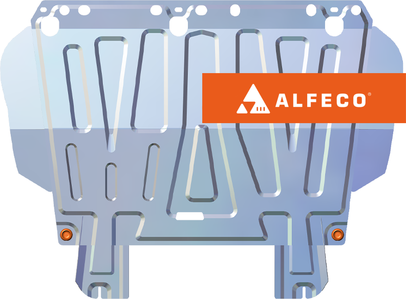 Защита алюминиевая Alfeco (4 мм) для картера и КПП Ford Focus II 2005-2011. Артикул ALF.07.260AL4