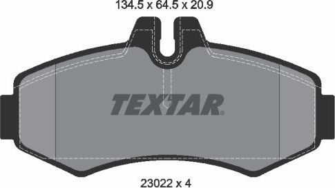 Тормозные колодки Textar Q+. Артикул 2302201