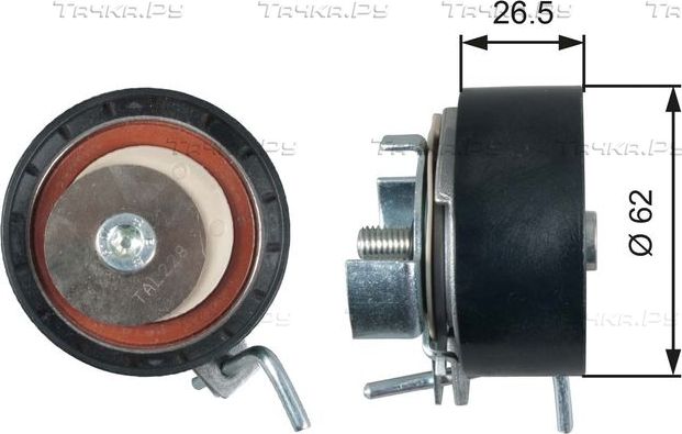Натяжной ролик (натяжитель) ремня ГРМ Gates PowerGrip®. Артикул T43234