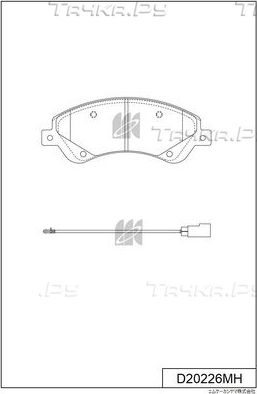 Тормозные колодки MK Kashiyama. Артикул D20226MH