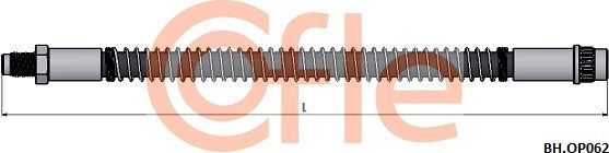 Тормозной шланг Cofle задний для Opel Vivaro B 2014-2018. Артикул 92.BH.OP062