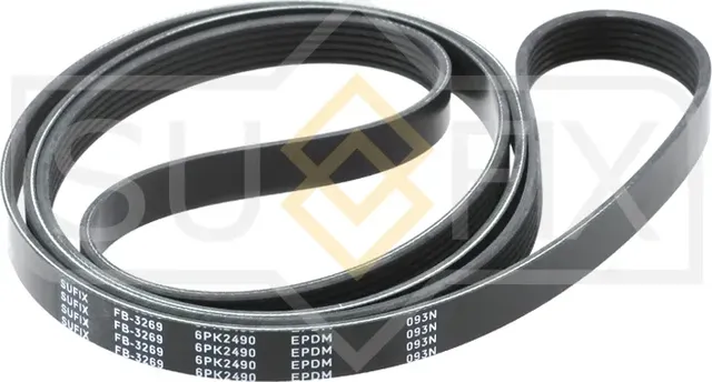 Ремень поликлиновый 6PK2490 (Sufix). Артикул FB-3269