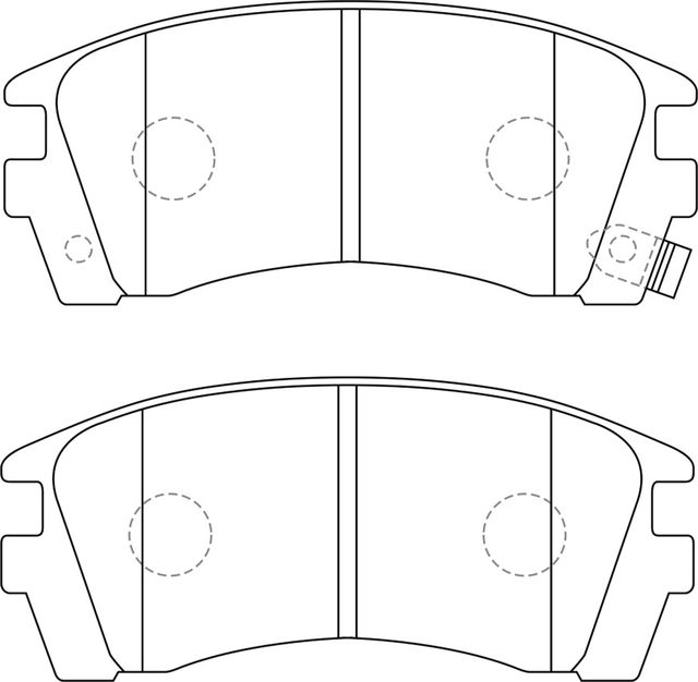 Тормозные колодки NiBK передние для Nissan Sunny B14 1990-2000. Артикул PN2225