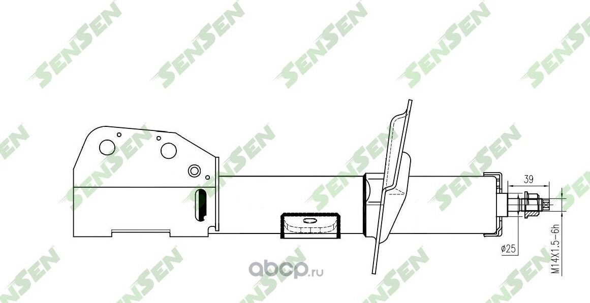 АМОРТИЗАТОР ПОДВЕСКИ ЛЕВЫЙ ГАЗОВЫЙ CHEVROLET CAPTIVA(C100, C140) -FL (Sensen). Артикул 42142434
