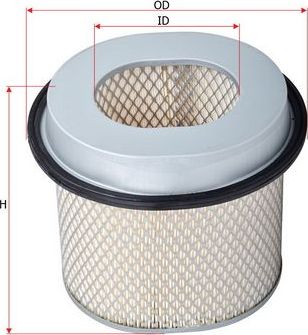 Воздушный фильтр Sakura для Mitsubishi Galant VIII 1996-2004. Артикул A-1061