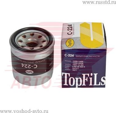 ФИЛЬТР МАСЛЯНЫЙ (Topfils). Артикул C224