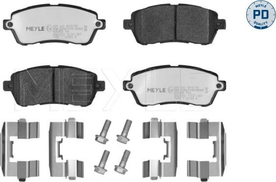 Тормозные колодки Meyle PD. Артикул 025 242 8316/PD