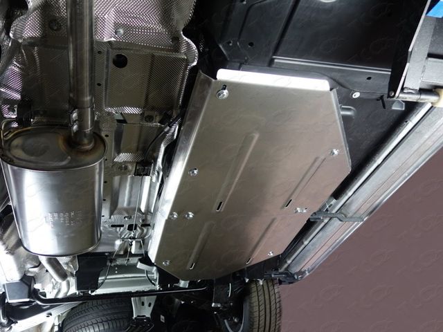 Защита алюминиевая ТСС (4 мм) для бака Volkswagen Multivan T6 2015-2020. Артикул ZKTCC00163