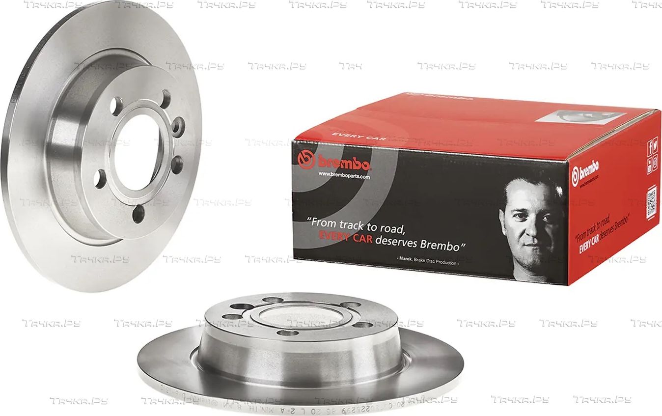 Тормозной диск Brembo задний для SEAT Alhambra I 1996-2010. Артикул 08.6935.10