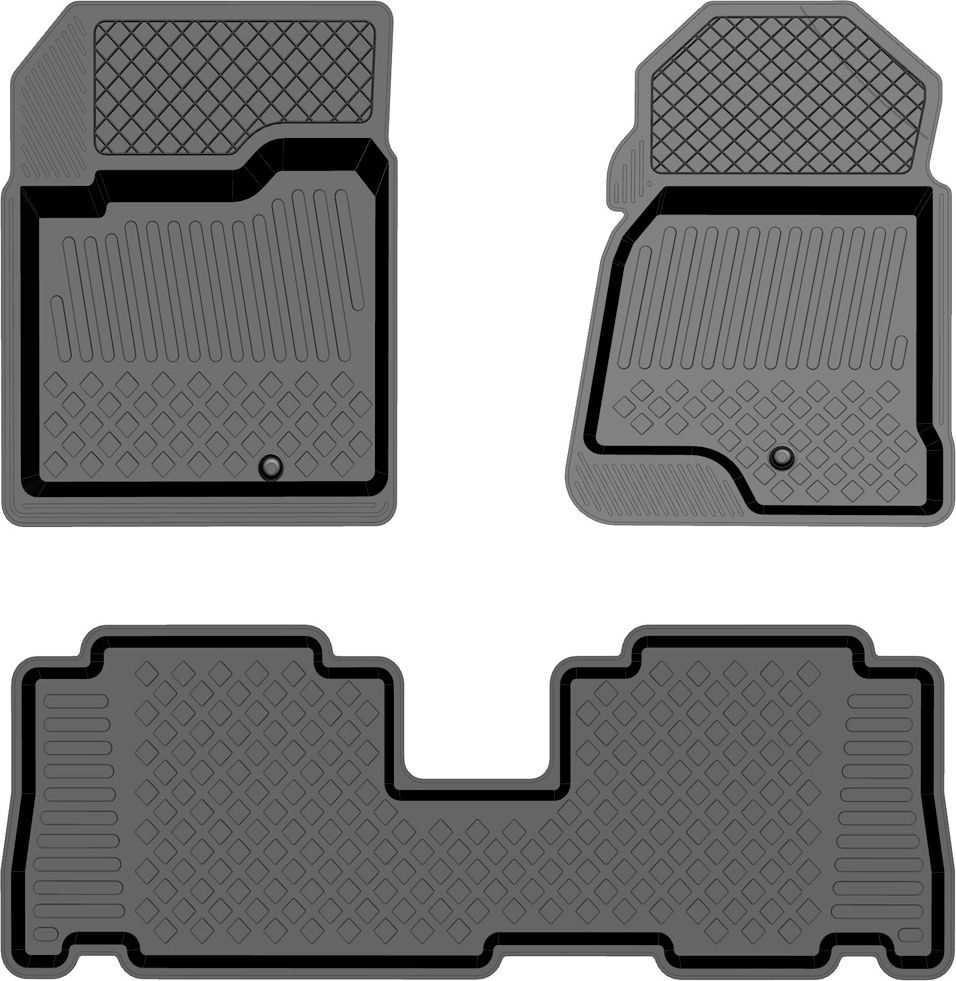 Коврики Rezkon резиновые для салона Opel Antara I 2006-2012. Артикул 1026005100