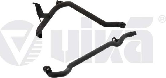 Патрубок радиатора (системы охлаждения) Vika (полимерный материал). Артикул 19750101