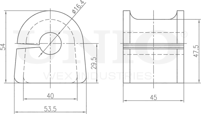 Втулка стабилизатора (Unio). Артикул RMP-10267