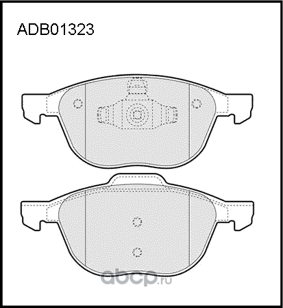Колодки тормозные FORD Focus 2 MAZDA 3 VOLVO передние (4шт.) ALLIED NIPPON. Артикул ADB01323HD