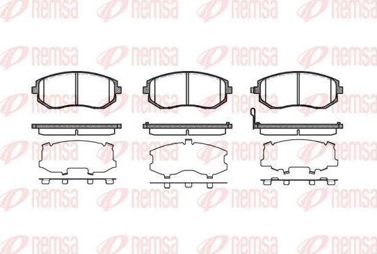 Тормозные колодки Remsa. Артикул 0951.11