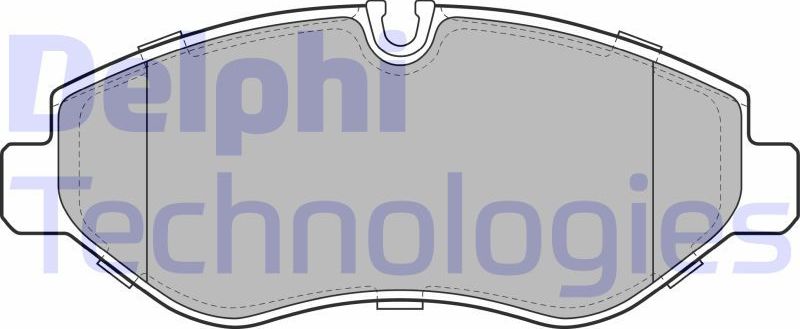 Тормозные колодки Delphi (Low-Metallic) передние для Mercedes-Benz Sprinter 907, 910 2018-2026. Артикул LP1982