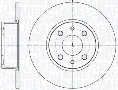 Тормозной диск Magneti Marelli. Артикул 361302040187