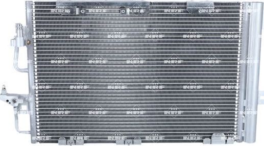 Радиатор кондиционера (конденсатор) NRF (алюминий). Артикул 35556