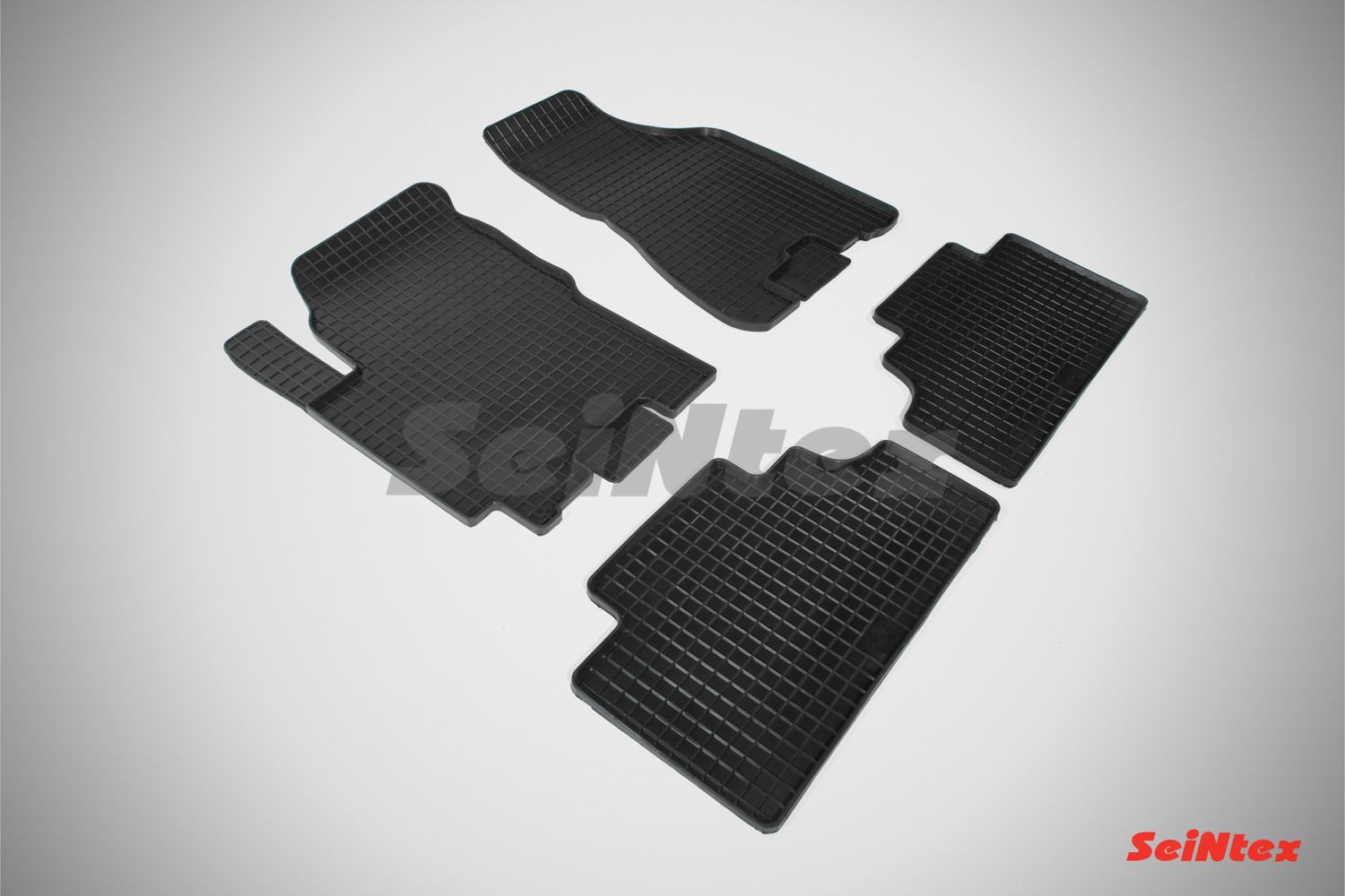 Коврики резиновые Seintex с узором сетка для салона Kia Sportage II 2004-2010. Артикул 00151