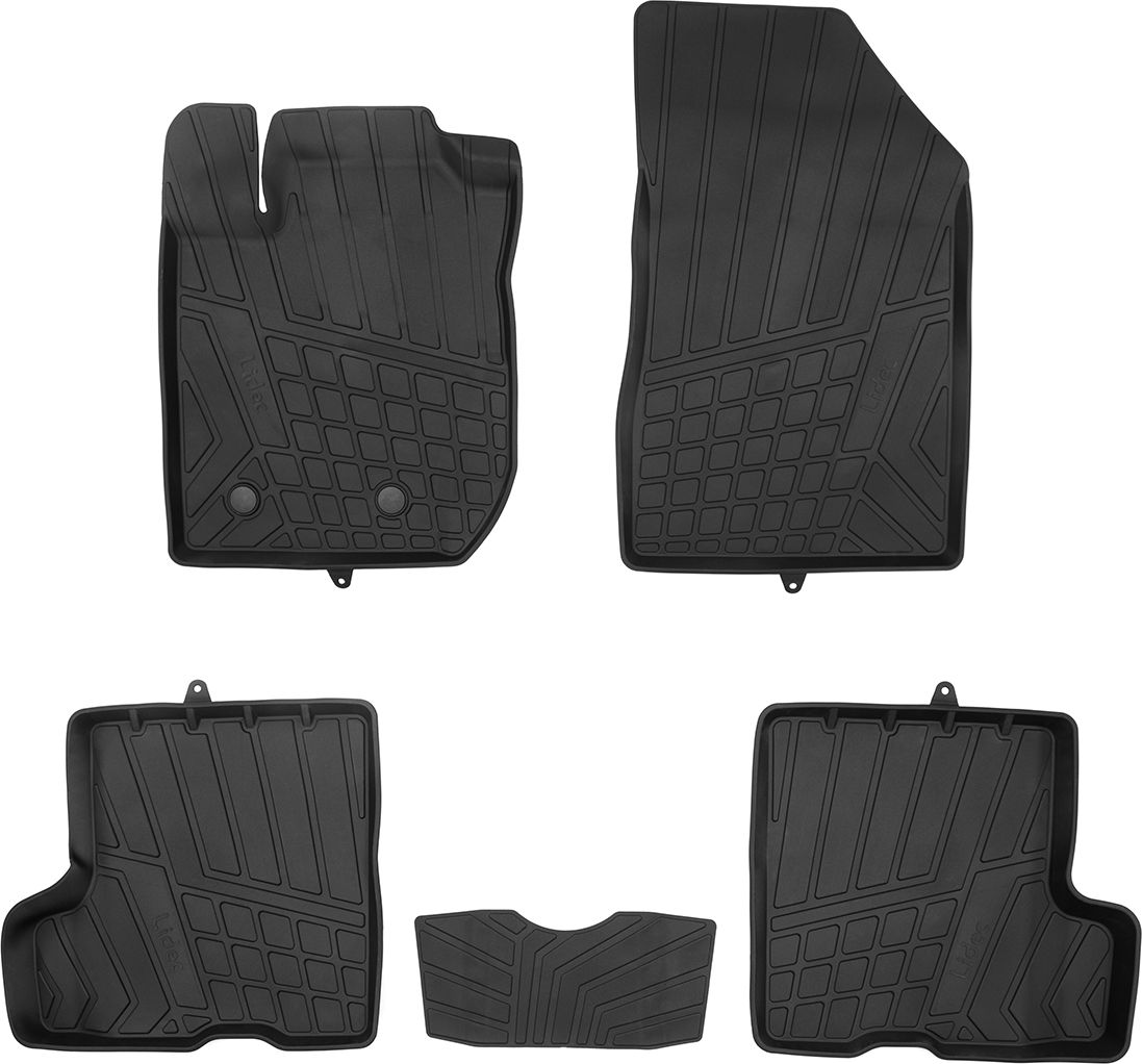 Коврики литьевые Норпласт для салона Lada Xray 2015-2026. Артикул NP11-LdC-94-750