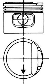 Поршень Kolbenschmidt для Volkswagen Scirocco II 1985-1992. Артикул 93117610