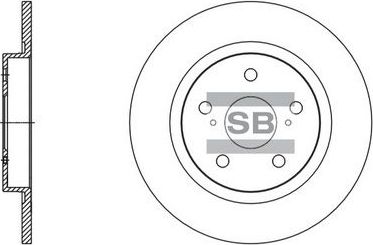 Тормозной диск Sangsin Hi-Q. Артикул SD4084
