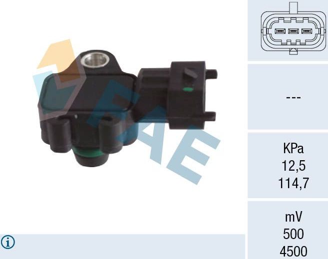 Датчик абсолютного давления (ДАД, MAP) FAE. Артикул 15177
