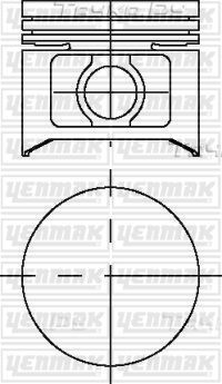 Поршень Yenmak для Ford Scorpio I 1985-1992. Артикул 31-03423-000