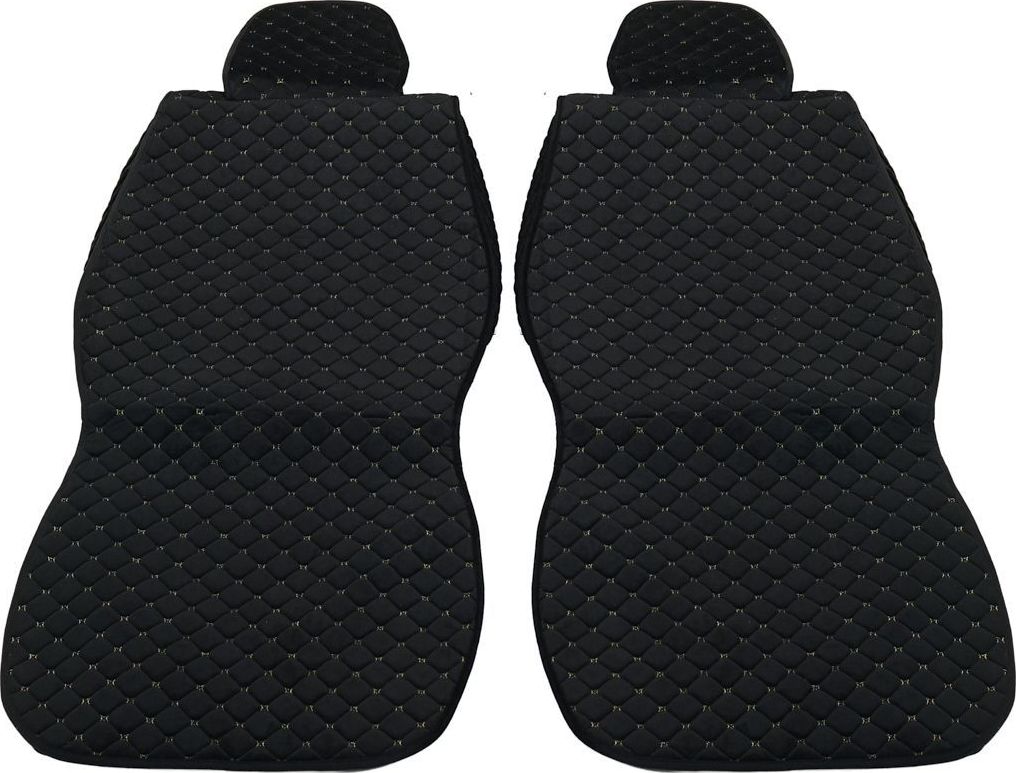 Накидки Seintex каркасные Classic Romb на сидения, цвет Черный/строчка бежевая. Артикул 317785