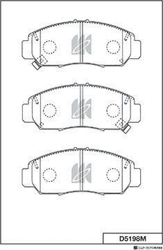 Тормозные колодки MK Kashiyama. Артикул D5198M