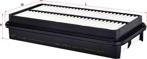 Воздушный фильтр Sakura. Артикул A-1186