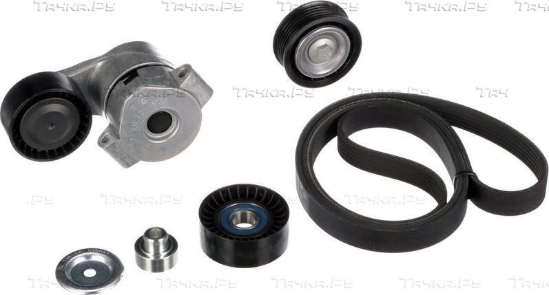 Приводной ремень поликлиновой с роликами (комплект) Gates Micro-V® Kit для Citroen Jumper II 2006-2026. Артикул K026PK1670