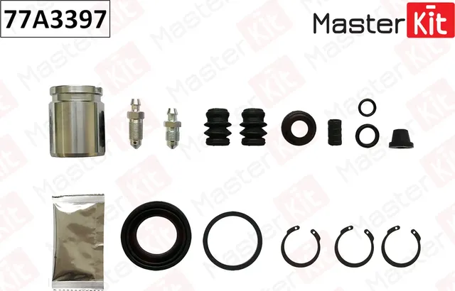 77A3397 Ремкомплект тормозного суппорта+поршень с механизмом Nissan CEFIRO III седан (A33) 1999 - 20 (Master KIT). Артикул 77a3397