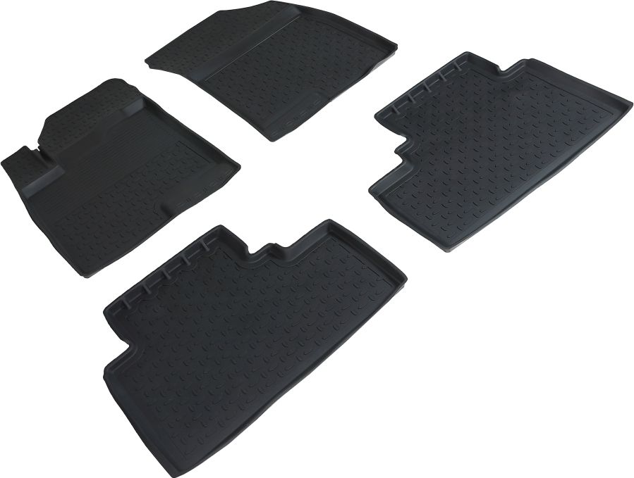 Коврики резиновые Seintex с высоким бортиком для салона Haval Jolion 2WD (в т.ч. рестайлинг) 2021-2026. Артикул 96485