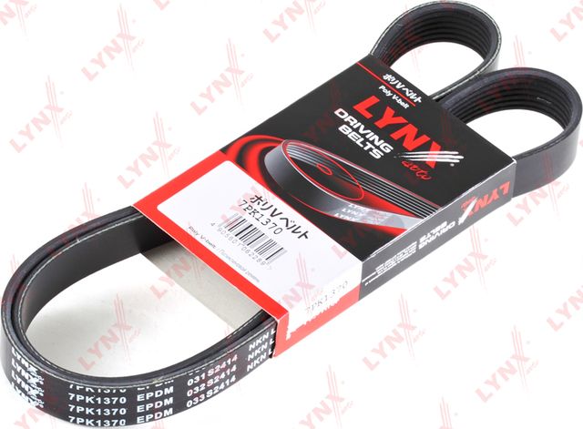 Приводной ремень поликлиновой LYNXauto для Toyota Verso I 2009-2018. Артикул 7PK1370