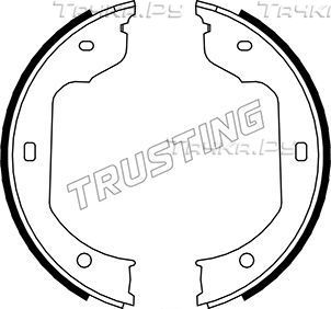 Тормозные колодки (стояночная тормозная система) Trusting задние для Volkswagen Transporter T5 2003-2015. Артикул 019.029