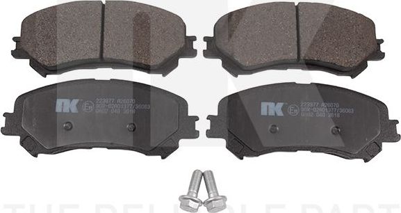 Тормозные колодки NK. Артикул 223977