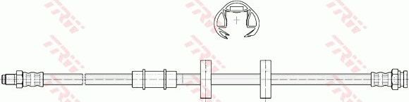Тормозной шланг TRW. Артикул PHB327