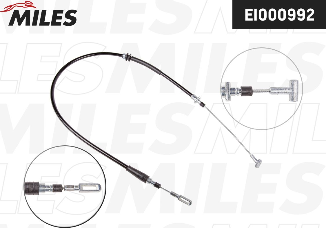 Трос ручника (тросик ручного тормоза) Miles. Артикул EI000992