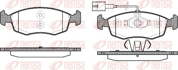 Тормозные колодки Remsa. Артикул 0172.52