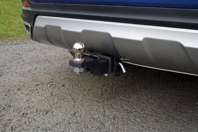 Фаркоп ТСС оцинкованный под американский квадрат для GAC GS5 1.5T 2WD 2020-2026 (нерж. шар). Артикул TCU00377N