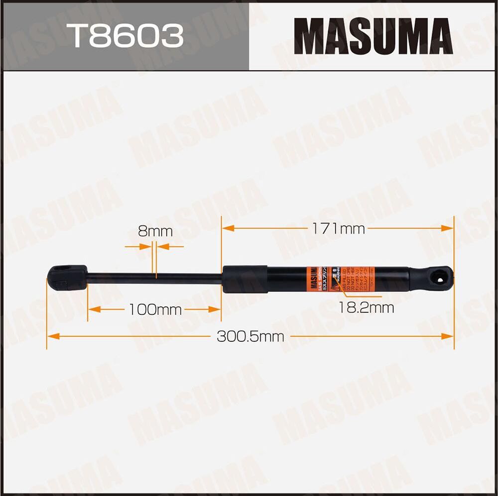 Амортизатор (упор) багажника Masuma. Артикул T8603