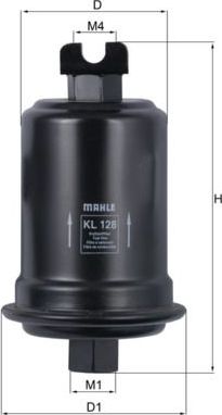 Топливный фильтр Mahle. Артикул KL 128