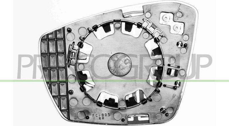 Зеркальное стекло бокового зеркала Prasco. Артикул SK0307514
