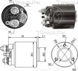 Втягивающее реле стартера Era для Opel Astra G 1998-2009. Артикул ZM591