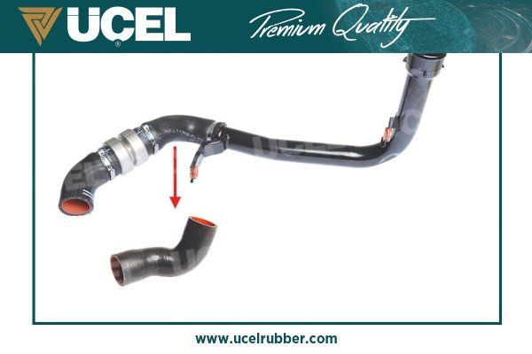 Патрубок интеркулера Ucel для Peugeot Boxer III 2011-2026. Артикул 35825