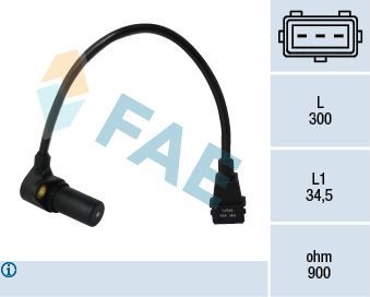 Датчик положения коленвала FAE для Opel Astra G 1998-2005. Артикул 79071