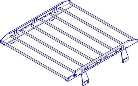 Экспедиционный багажник разборный OJ 1,2х1,6м для УАЗ Буханка 3741, 3909, 2206, 3962, 39094 1965-2026. Артикул 01.197.40