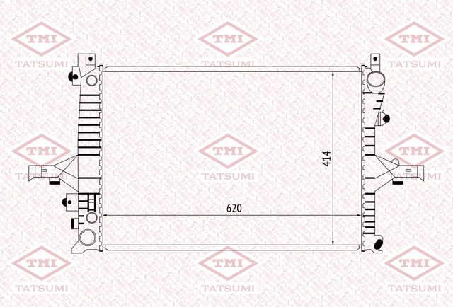 Радиатор охлаждения (Tatsumi). Артикул TGA1042