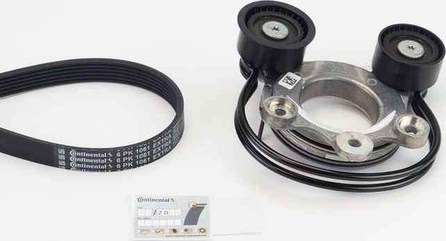 Приводной ремень поликлиновой с роликами (комплект) ContiTech. Артикул 6PK1061 EXTRA K1