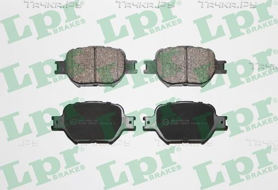 Тормозные колодки LPR передние для Toyota Matrix I (E130) 2002-2004. Артикул 05P837